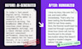 manually rewrite and humanize ai content