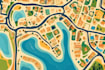 draw a unique vector or isometric map