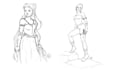 do simple full body sketch