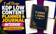 design kdp low content planner and journal interior for amazon