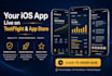 upload your ios app to testflight and the apple app store