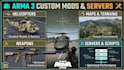 arma3 server custom arma3 mods scripts arma 3 maps weapon clothing helicopter