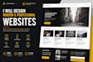 design and develop a modern responsive nodejs website