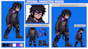 create detailed pixel art characters and sprite animations