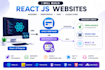 develop a modern react js website development