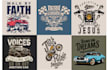 do custom christian typography t shirt and graphic design