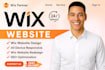 redesign and develop a professional wix website or landing page
