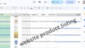 do product listing shopify data entry  PDF to excel