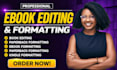 do book editing and formatting, paperback formatting, kindle formatting