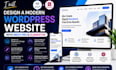 design a modern wordpress website with brizy pro and elementor