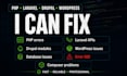 fix PHP laravel drupal and wordpress bugs