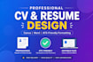 design professional CV and resume in canva