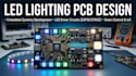 create led lighting pcb, driver and embedded systems