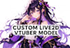 create anime live2d model live2d cubism vtuber avatar rig ready vtuber model