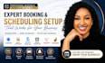 setup simplybook me calendly acuity scheduling square site, vagaro, dubsado