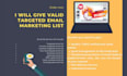 create a mailing list 35k emails with any niche you need