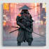 cyberpunk samurai street warrior art