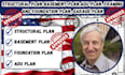 structural plan basement plan,adu plan, framing and foundation plan, garage plan