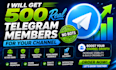 get 500 real telegram members for your channel