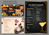 design a professional restaurant, cafe and cocktail menu