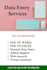 do accurate data entry , excel and google sheets work