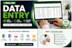 virtual assistant for data entry, excel and copy paste tasks