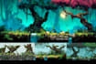 do 2d game concept environment game background