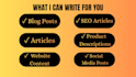write SEO content for your blog or website page