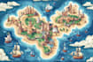 design a unique vector map, realistic