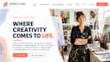 design wix art school website, painting classes drawing workshop website