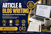 rewrite and proofread your article