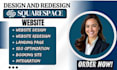 do ai seo, landing page, squarespace redesign, website development