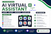 be your ai virtual assistant for chatgpt data entr, web research and excel