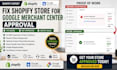 fix shopify store google merchant center approval issues
