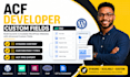 develop wordpress acf, custom fields, cpt and dynamic website