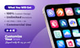 design modern custom app icon for ios android and web