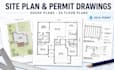 draw site plan, deck permit drawings, house plans, and 2d floor plans