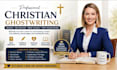 ghostwrite a christian ebook devotional bible study and faith based book