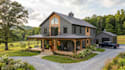 design barndominium floor plan pole barn house permit drawing elevation plan
