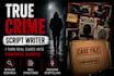 write engaging true crime youtube video scripts