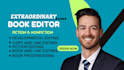 expertly developmental and line edit your fiction manuscript
