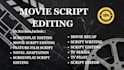 edit, proofread, rewrite and format your movie scripts screenplay