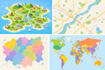 design custom tourist maps, road map, political map and gps navigation map