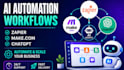 build ai automation webflow using zapier make and chatgpt