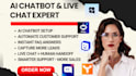 setup shopify ai chatbot and live chat chatty chatbase zipchat chatway chizy