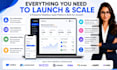 build webflow saas platform client portal and user dashboard