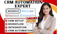 setup field service crm briostack workiz housecellpro integration bitrix24