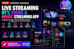 develop live video app streaming  video streaming ott music streaming app