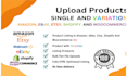 do bulk import export products listing on ebay shopify amazon etsy walmart va