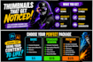 create gaming and bussiness thumbnails